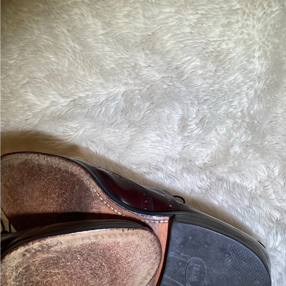 Allen Edmonds McAllister brown leather Oxford shoes size 8.5